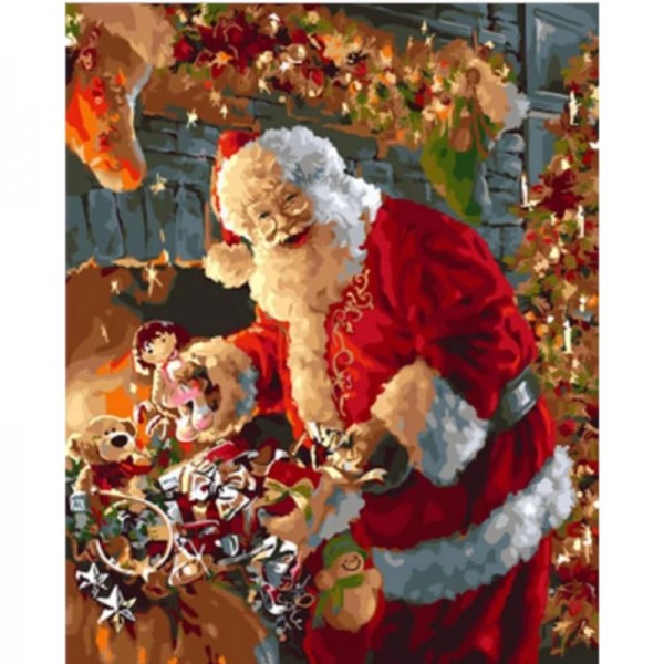 Christmas Santa Claus Diy Paint By Numbers Kits