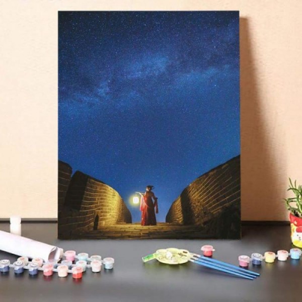 Paint by Numbers Kit-Great Wall of Lights