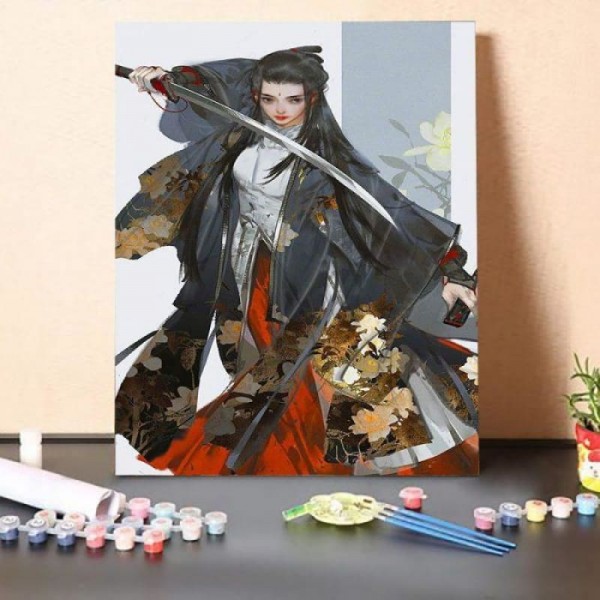 Paint by Numbers Kit-Female knight
