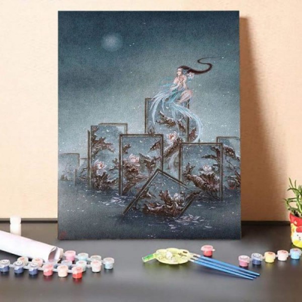 Paint by Numbers Kit-Ghost in the picture