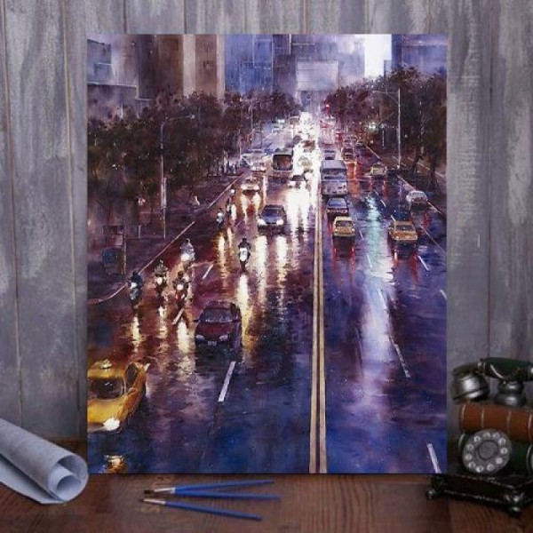 Paint by Numbers Kit Traffic Flow