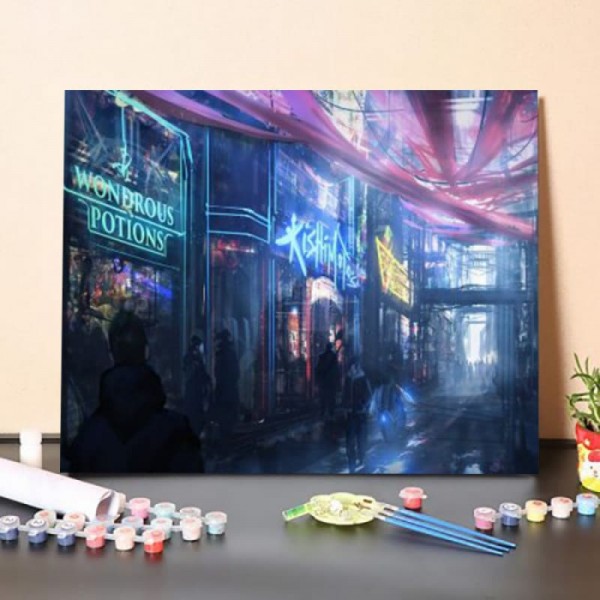 Paint by Numbers Kit-Night Life