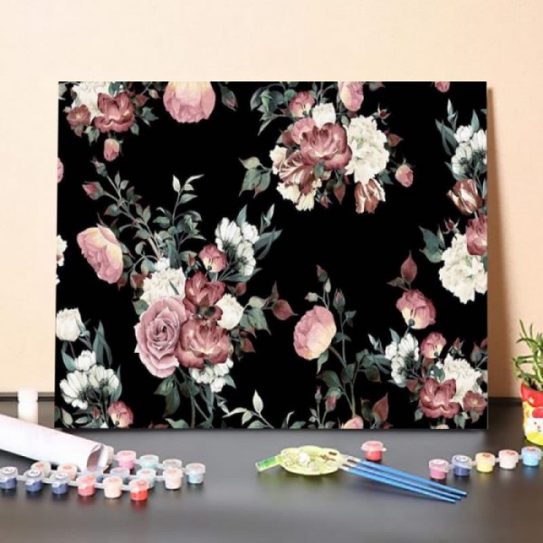 Paint by Numbers Kit-Exquisite Flowers