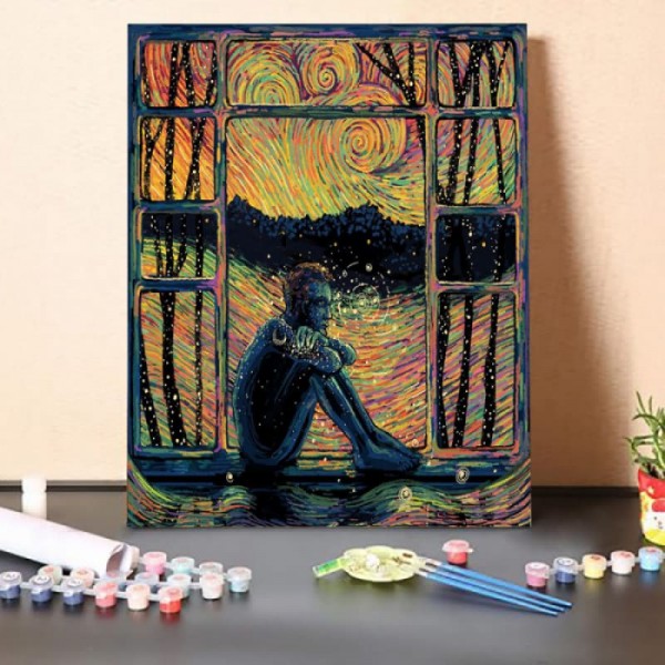 Paint by Numbers Kit-His Contemplation