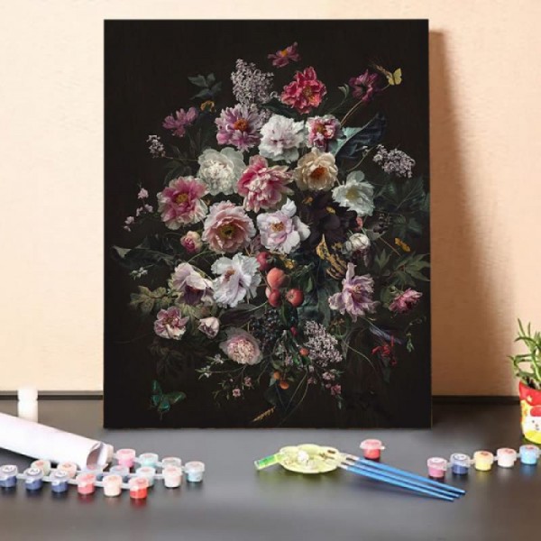 Paint by Numbers Kit-Some Kind Of Flower Language
