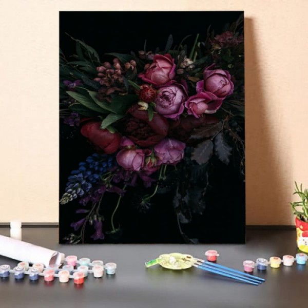 Paint by Numbers Kit-Flower Art