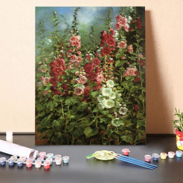 Paint by Numbers Kit-Flowers By The Wall