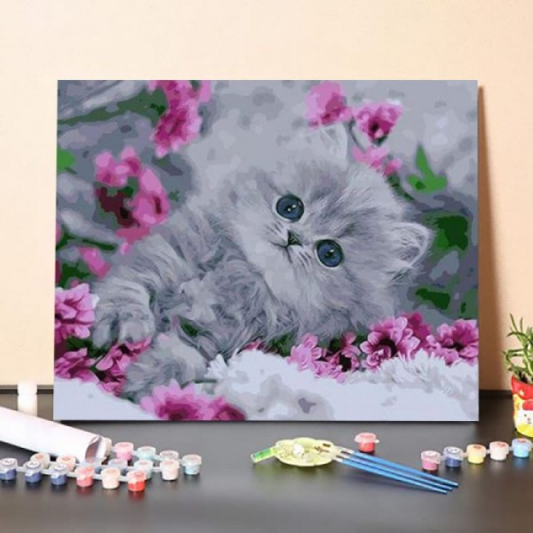 Blue Eyed Kitten – Paint By Numbers Kit