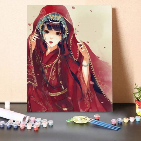 Paint by Numbers Kit-Oriental Bride