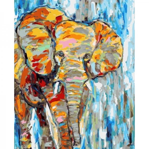 Buy Colorful Elephant Diy Paint By Numbers Kits