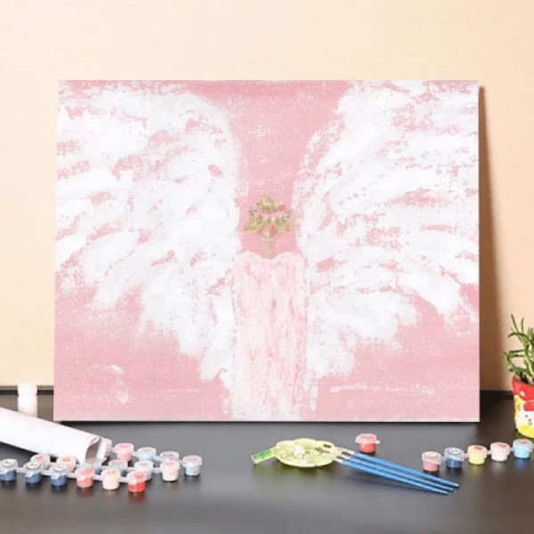 Paint by Numbers Kit-Pink Angel