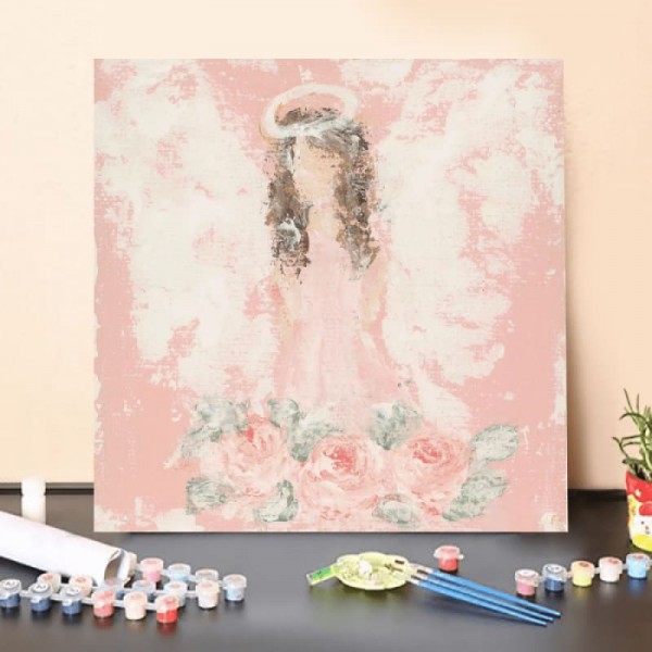 Paint by Numbers Kit-Angel of flowers