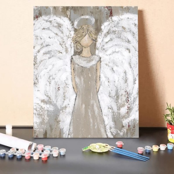 Paint by Numbers Kit-Guardian angel