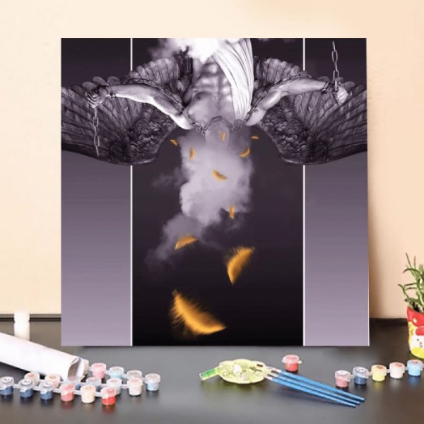 Paint by Numbers Kit-Angel with golden wings