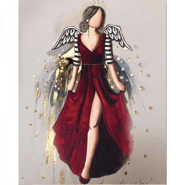 Paint by Numbers Kit-Luxurious Angel