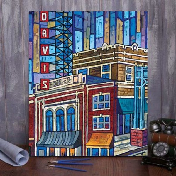 Lincoln Square Chicago Paint By Numbers Kit