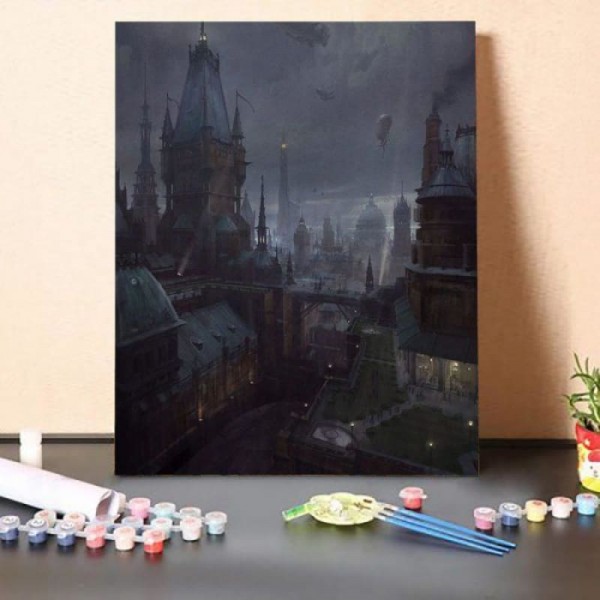 Paint by Numbers Kit-Dark Color