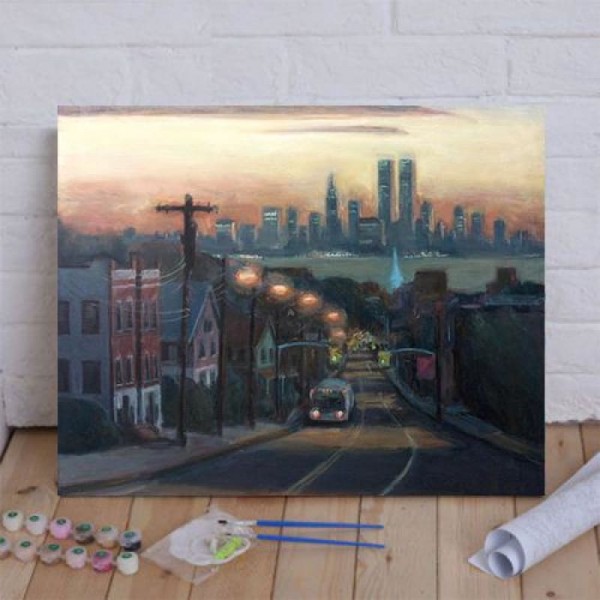 Victory Boulevard at Dawn Paint By Numbers Kit