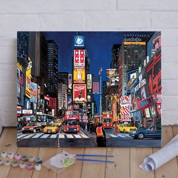New York Time Square Paint By Numbers Kit