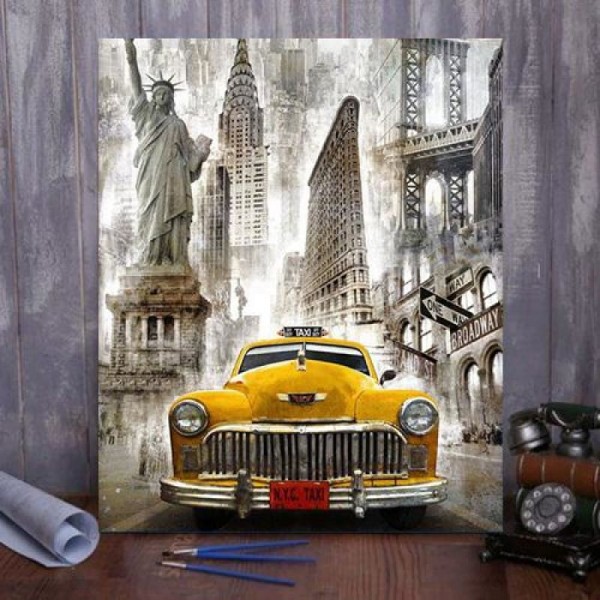 New York Taxi Paint By Numbers Kit