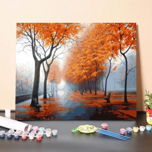 Autumn Roads -Paint by Numbers Kit