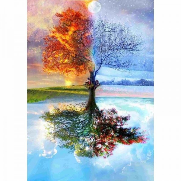 Four Seasons Tree Diy Paint By Numbers Kits