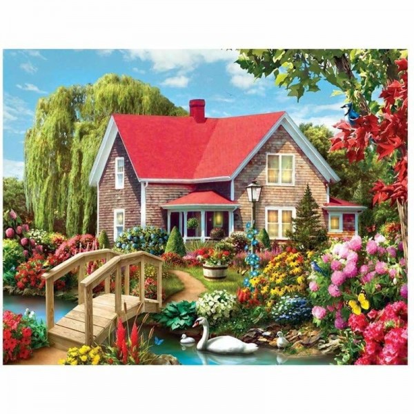 Buy Landscape Cottage Diy Paint By Numbers Kits