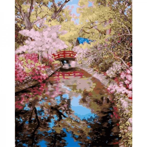 Order Cherry Blossoms Diy Paint By Numbers Kits