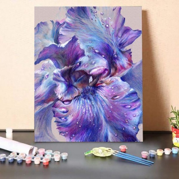 Paint by Numbers Kit-Purple Flower