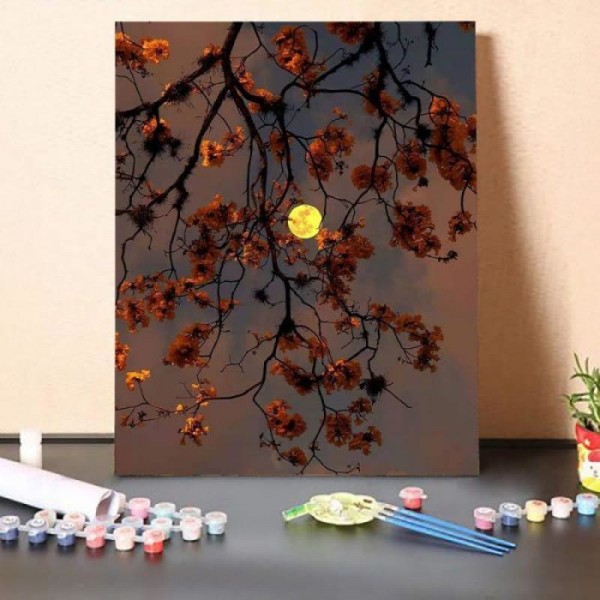 Paint by Numbers Kit-Golden Moon