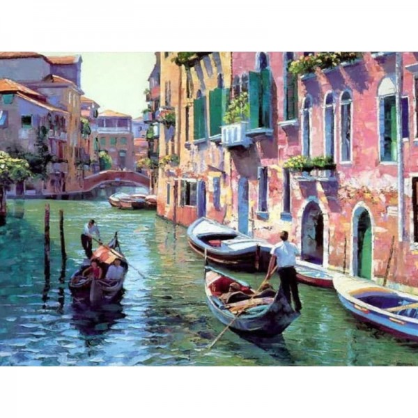 Landscape Boating Venice Diy Paint By Numbers Kits