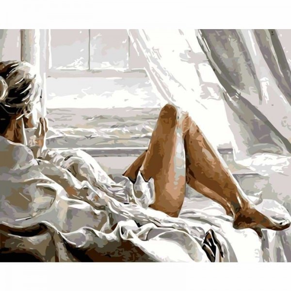 Sexy Woman On Bed Diy Paint By Numbers Kits