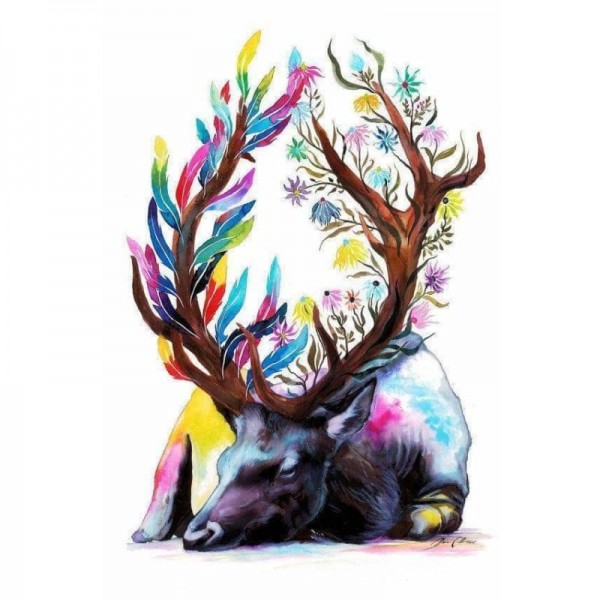 Buy Colourful Animal Abstract Diy Paint By Numbers Kits