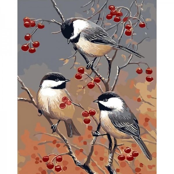Order Birds On The Fruit Tree Diy Paint By Numbers Kits