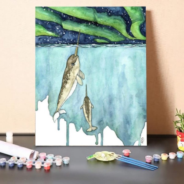 Paint By Numbers Kit – Narwhal Art