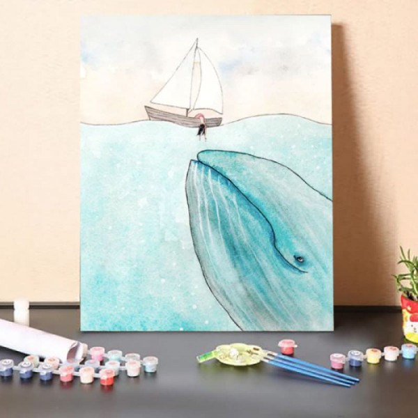 Whale watching – Paint By Numbers Kit