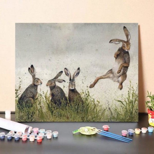 Paint by Numbers Kit – Four Rabbits