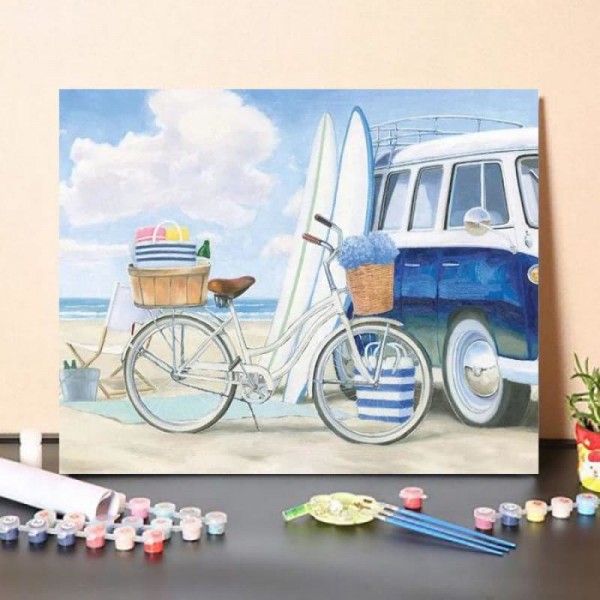 Paint By Numbers Kit Beach Time I