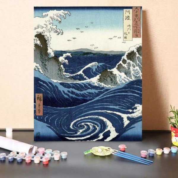 Paint by Numbers Kit- View Of The Naruto Whirlpools At Awa