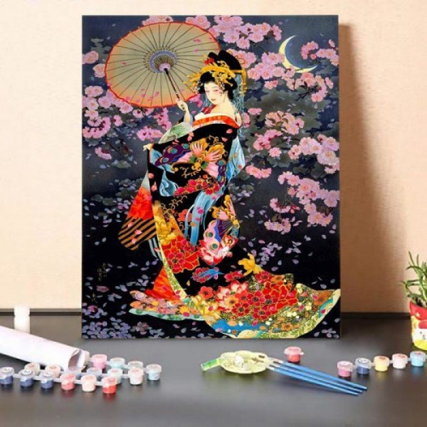 Paint by Numbers Kit-Japanese Classical Singer 15