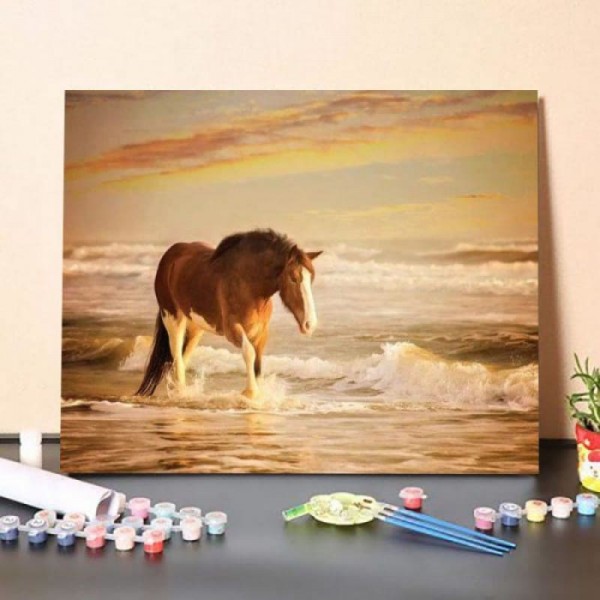 Paint By Numbers Kit – Sunkissed Horses