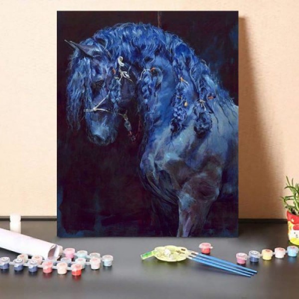 Paint by Numbers Kit – The Blue Horse