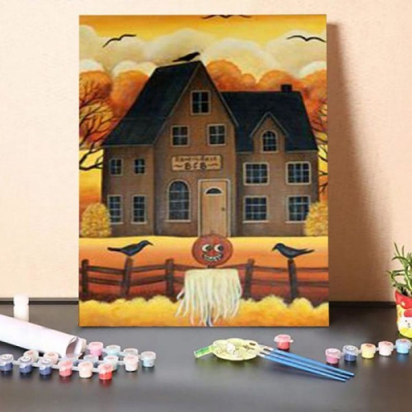 Paint By Numbers Kit – Halloween Crow