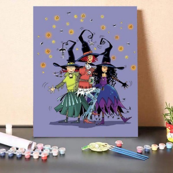 Paint By Numbers Kit – Cheerful Little-Witch