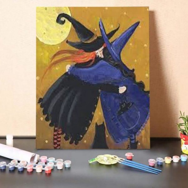Paint By Numbers Kit – Two Witches
