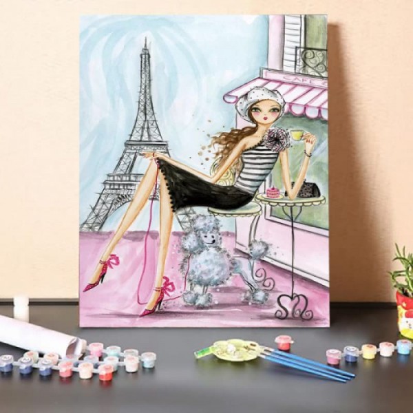 Paint By Numbers Kit-Eifel Tower