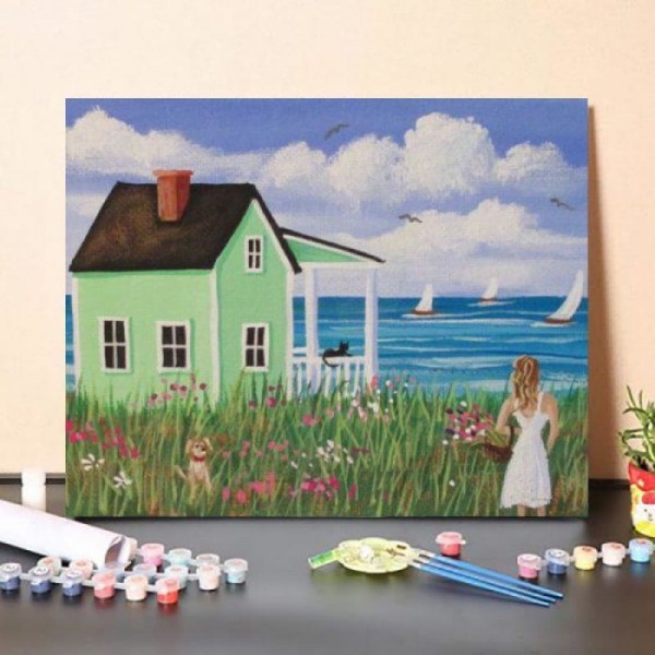 Paint By Numbers Kit-The girl's house