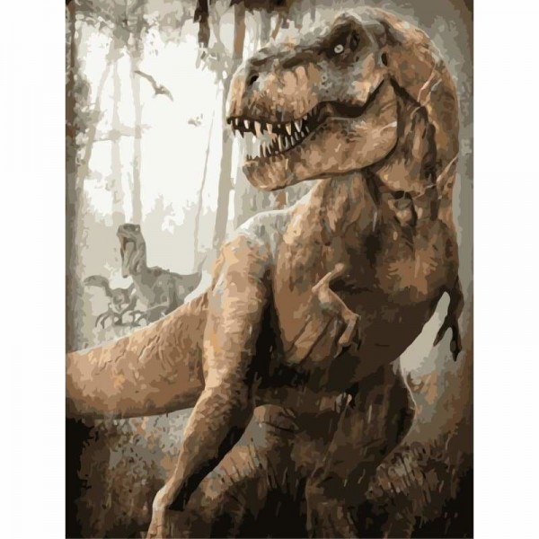 Dinosaur Diy Paint By Numbers Kits