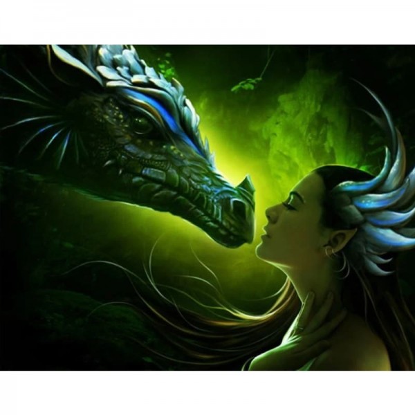 Dragon Gril Diy Paint By Numbers Kits