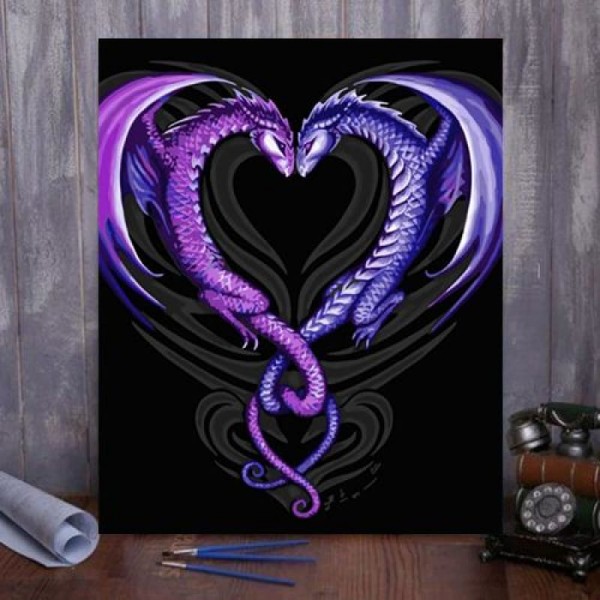 Paint by Numbers Kit Dragon Heart